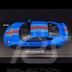 Porsche 991 Carrera S Edition Martini bleu blue blau 1/18 Spark WAX02100001