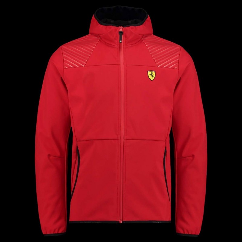 Ferrari Hoodie Jacket Softshell Red Ferrari Motorsport Collection - men
