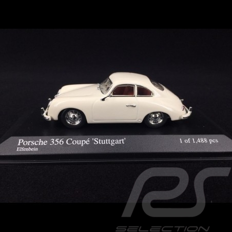 Porsche 356 Coupé "Stuttgart" 1954 Elfenbein 1/43 Minichamps 400065021