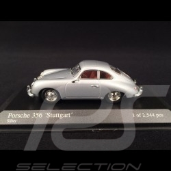 Porsche 356 Coupé "Stuttgart" 1954 silver grey 1/43 Minichamps 400065020