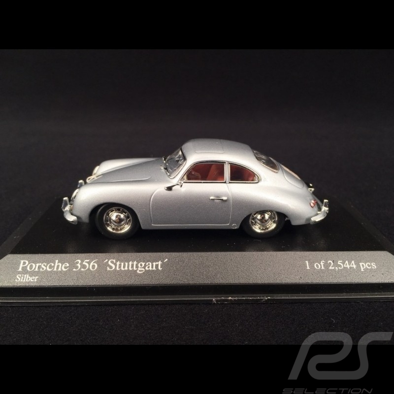 Porsche 356 Coupé "Stuttgart" 1954 silver grey 1/43 Minichamps 400065020