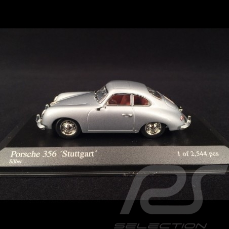 Porsche 356 Coupé "Stuttgart" 1954 silver grey 1/43 Minichamps 400065020