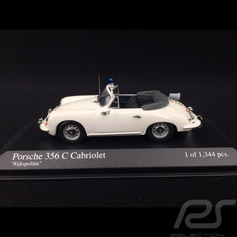 Porsche 356 C Cabriolet 1965 weiß "Rijkspolitie" 1/43 Minichamps 430062390
