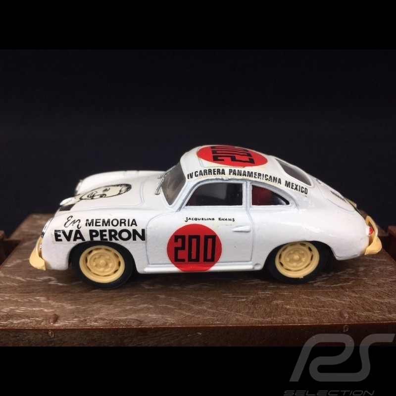 Porsche 356 Coupé n° 200 Eva Peron Carrera Panamerica Mexico 1952 1/43 Brumm R206