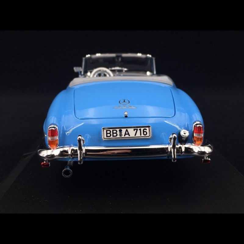 Norev 1/43 190 SL Blue Diecast Model Car - Limited Collection, 9.8x4x3cm, Collector Gift
