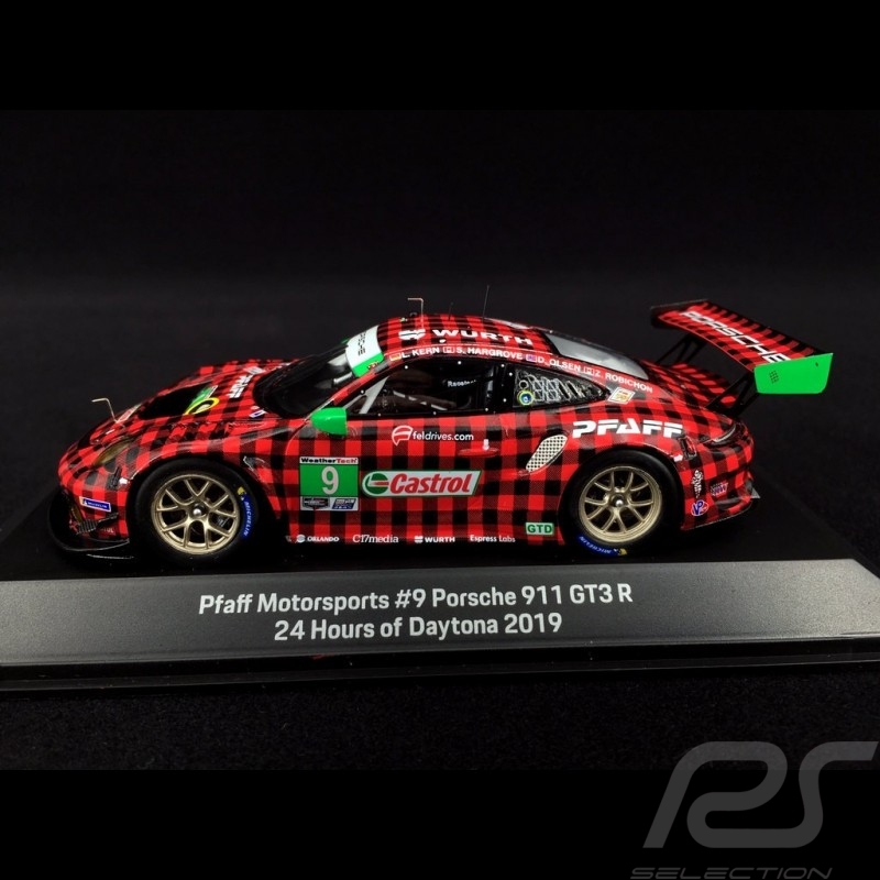Porsche 911 type 991 GT3 R 24h Daytona 2019 n° 9 Pfaff 1/43 Spark MAP02097719