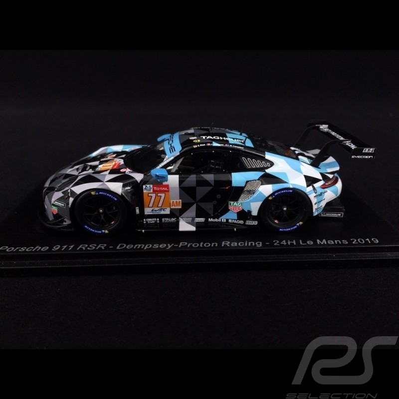 Porsche 911 RSR typ 991 n° 77 Dempsey-Proton Racing Le Mans 2019 1/43 Spark S7943