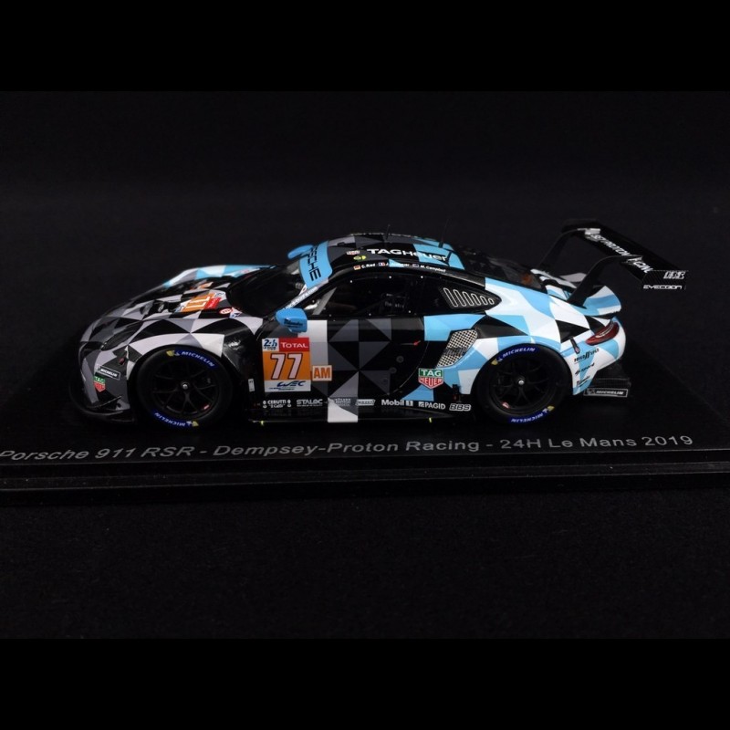 Spark 1:43 Porsche 911 RSR – Dempsey Proton Racing #77, Le Mans 2019 (Neuf Sous Boîte)