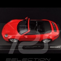 Porsche 911 typ 992 Carrera 4S Cabriolet 2019 Indischrot 1/43 Minichamps 155067331