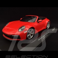Porsche 911 typ 992 Carrera 4S Cabriolet 2019 Indischrot 1/43 Minichamps 155067331