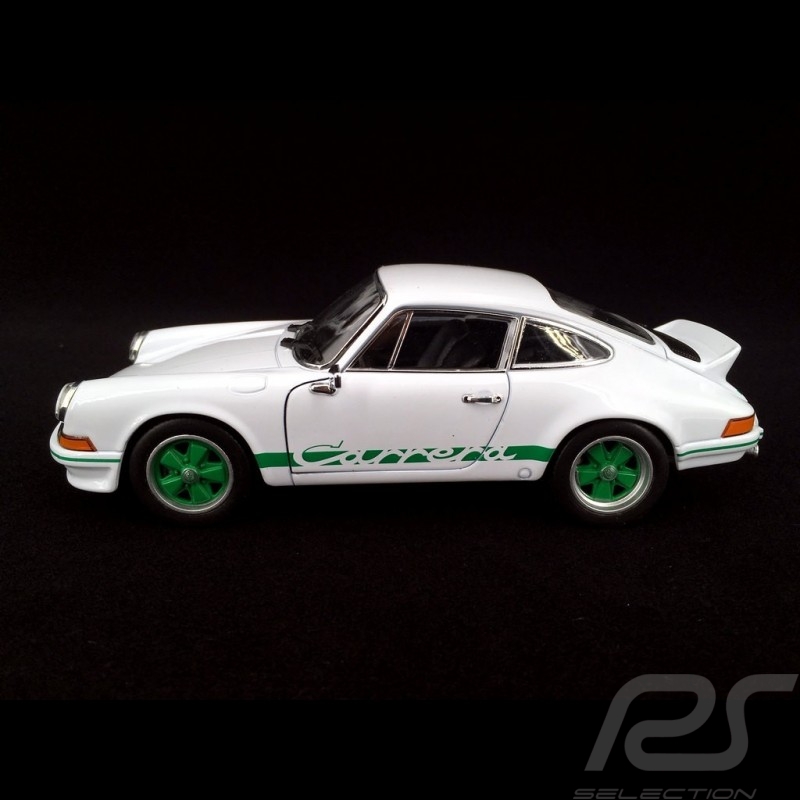 Porsche 911 Carrera RS 2.7 1973 blanc Grand Prix / vert 1/24 Welly MAP02482218 Grand Prix white / green Grand Prix weiß / grûn Porsche 911 Carrera RS 2.7 1973 blanc Grand Prix / vert 1/24 Welly MAP02482218 Grand Prix white / green Grand Prix weiß / grûn
