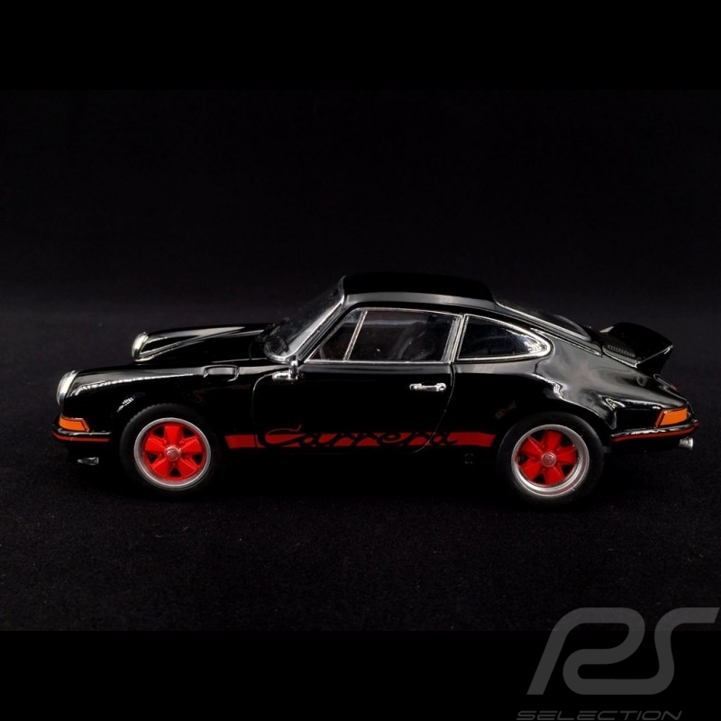 Porsche 911 Carrera RS 2.7 1973 black / red 1/24 Welly MAP02482418