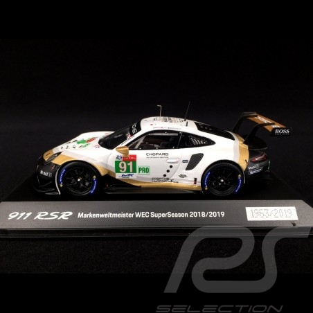 Porsche 911 RSR typ 991 24h Le Mans 2019 n° 92 Porsche GT Team 1/43 Spark WAP0201480LRSR