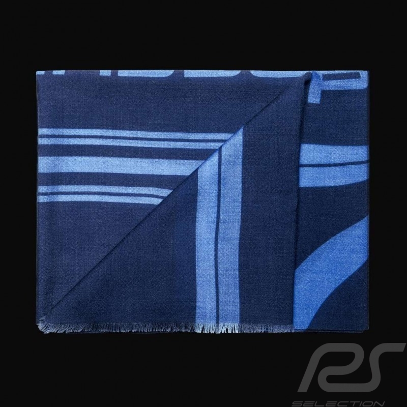 Echarpe Porsche Design Element Bleu marine Pure laine Porsche Design 4046901690052 scarf navy blue schal marineblau