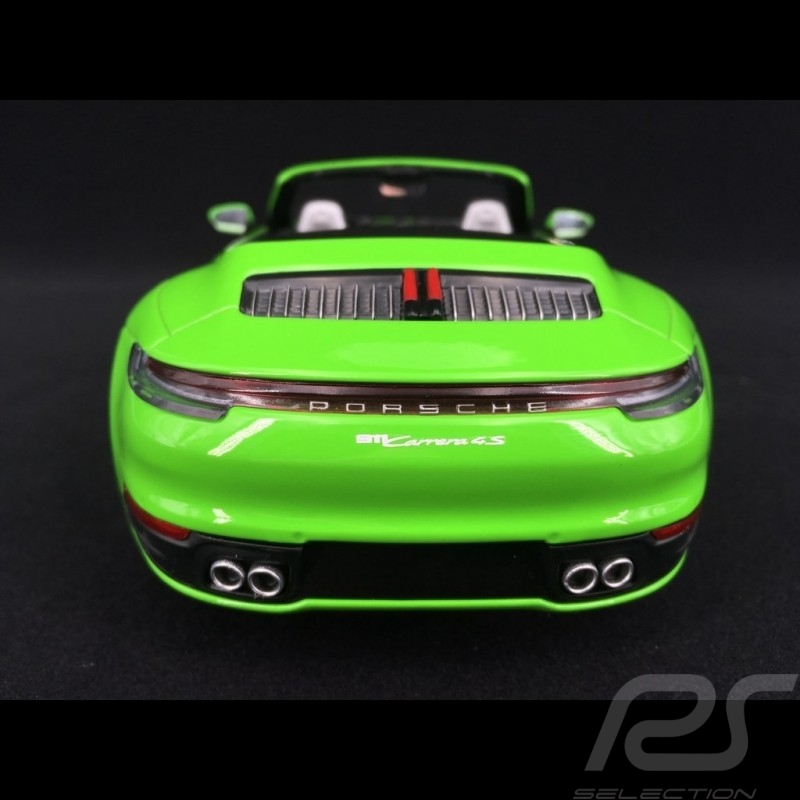 Porsche 911 type 992 carrera 4s cabriolet 2019 gecko green 1/18 minichamps wap02 