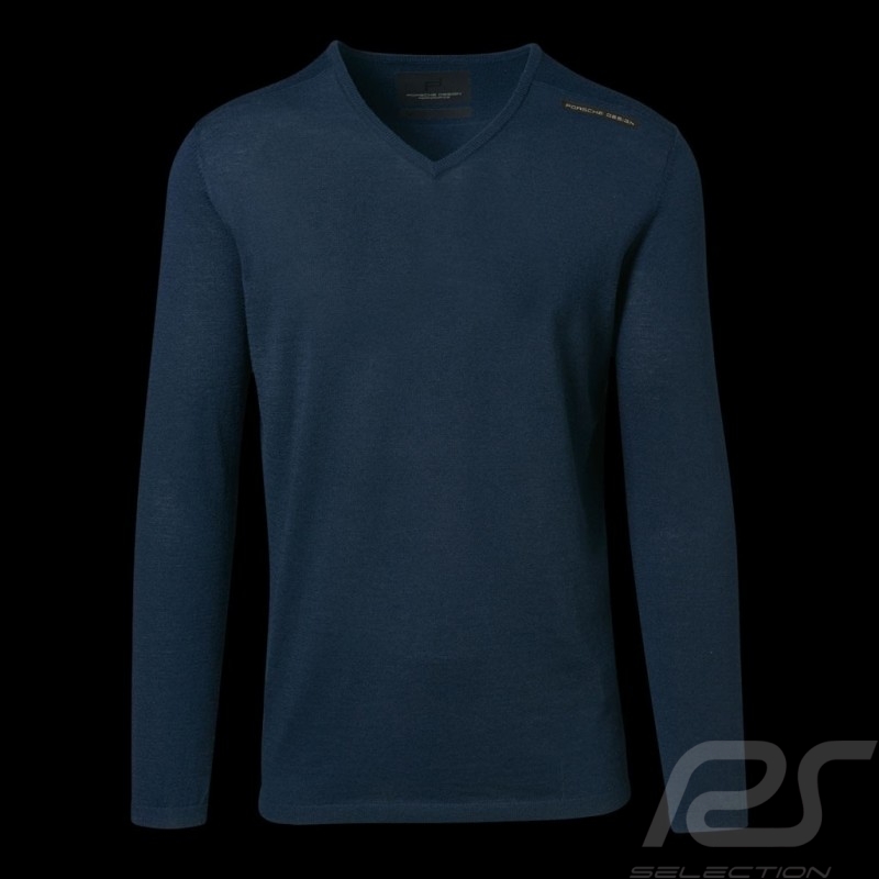 Pull Porsche Design Performance bleu marine Porsche Design Merino Wool Top sweater pullover homme
