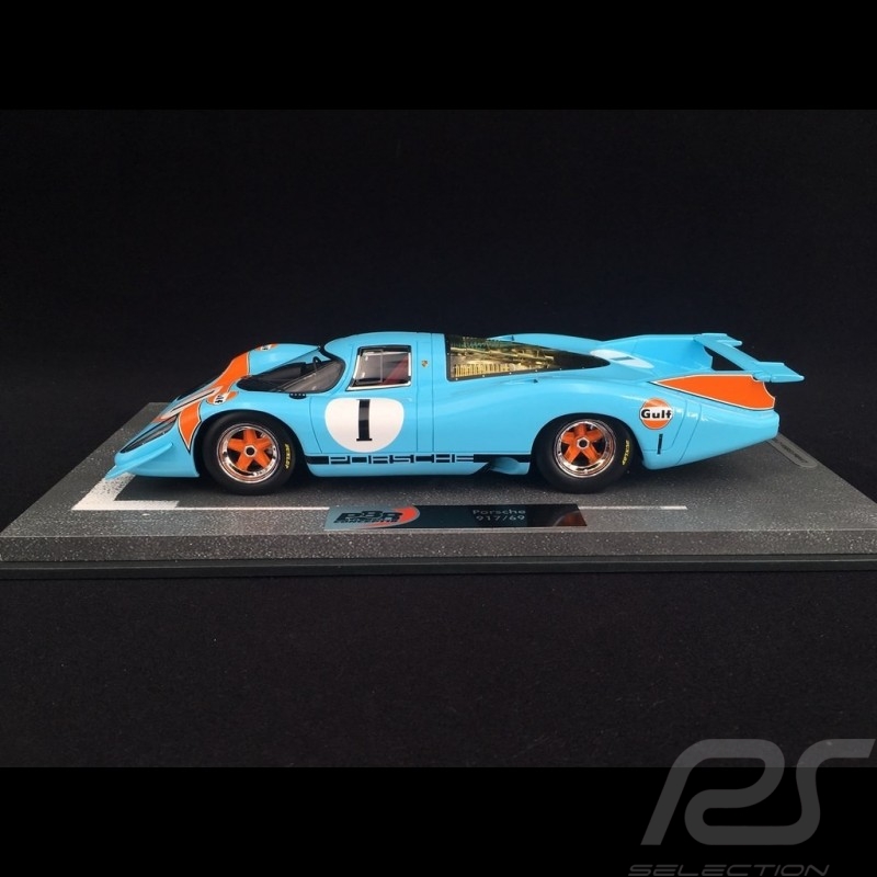 Porsche 917 LH n° 1 Präsentation GULF JWAE Londres 1969 1/18 BBR BBRC1833F