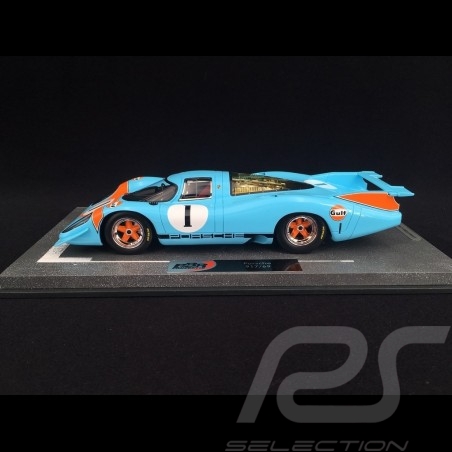 Porsche 917 LH n° 1 Präsentation GULF JWAE Londres 1969 1/18 BBR BBRC1833F