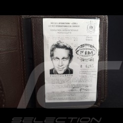 Porte-clé écusson Porsche cuir crème