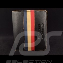 Gulf Wallet vintage Card holder and coin purse black Leather