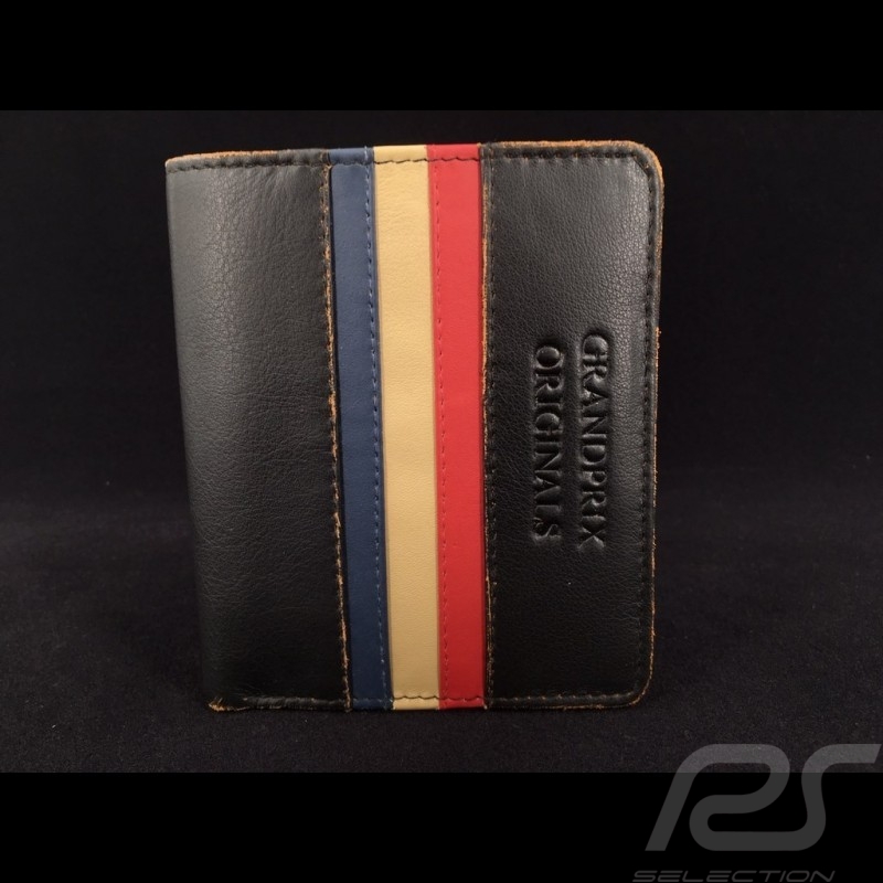 Gulf Wallet vintage Card holder and coin purse black Leather