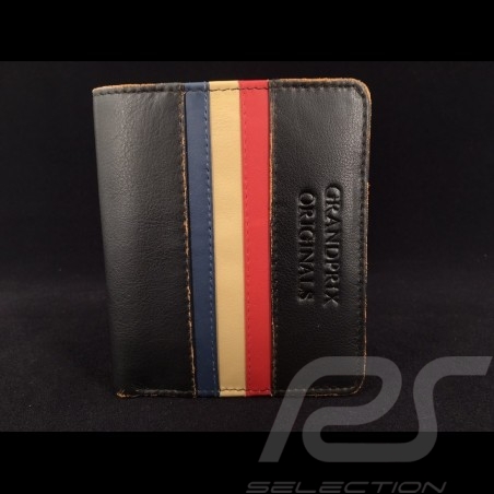 Gulf Wallet vintage Card holder and coin purse black Leather