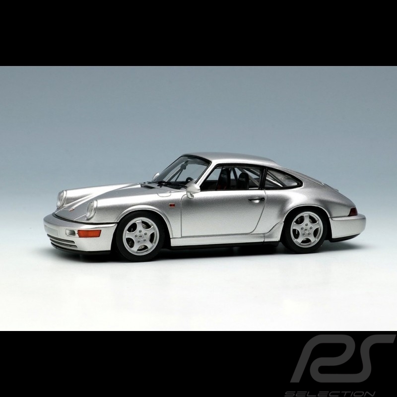 Porsche 911 type 964 Carrera RS NGT 1992 Silver grey metallic 1/43 Make Up Vision VM142D