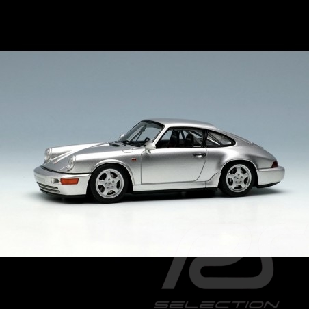 Porsche 911 type 964 Carrera RS NGT 1992 Gris argent métallisé 1/43 Make Up Vision VM142D Silver grey metallic Silbergrau metall