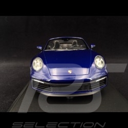 Porsche 911 type 992 Carrera 4S Cabriolet 2019 gentian blue 1/18 Minichamps 155067332