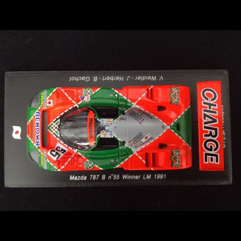 Mazda 787 B n° 55 Winner Le Mans 1991 1/43 Spark 43LM91