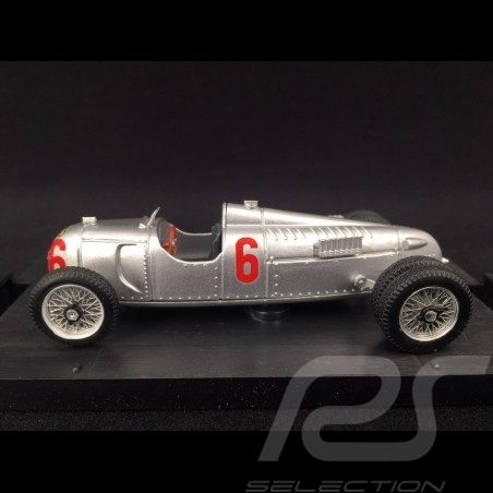 DINKY TOYS 1/43 23D Auto-Union Racing Car Model DeAgostini Die Cast Silver Used 
