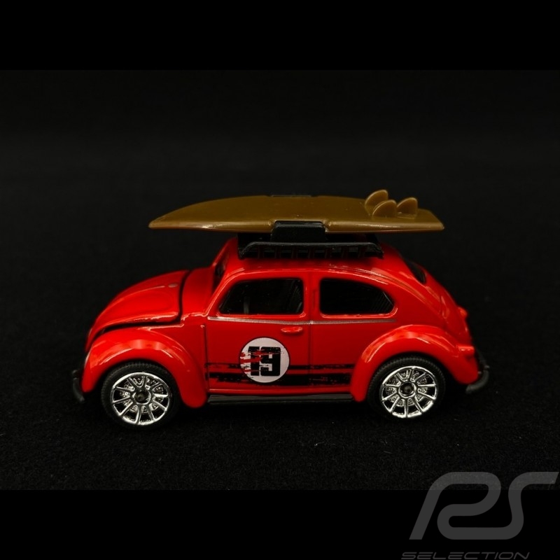 Volkswagen VW Coccinelle n° 19 avec planche de surf 1/64 Majorette 212052016TO9