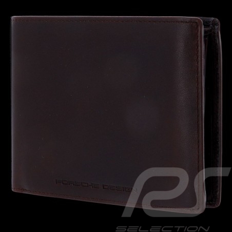 Porsche Design wallet H10 credit card holder 3 flaps Urban Courier Dark brown leather Porsche Design 4090002696