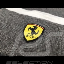 Bonnet Ferrari gris / bande blanche
