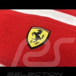 Bonnet Ferrari rouge / bande blanche