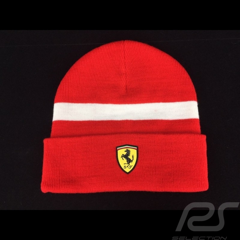 Ferrari  Mütze rot /  weißer Streifen