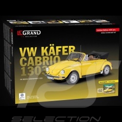 Kit VW Volkswagen Beetle 1303 cabriolet 1976 made of metal sunny yellow 1/8