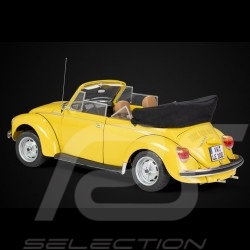 Maquette VW Volkswagen Coccinelle Beetle Käfer / Cox 1303 cabriolet 1976 en métal jaune soleil 1/8 kit sunny yellow sonnengelb