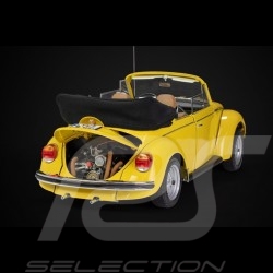 Kit VW Volkswagen Beetle 1303 cabriolet 1976 made of metal sunny yellow 1/8
