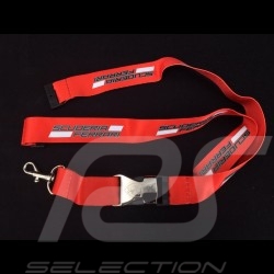 Porte-clés Ferrari lanière rouge