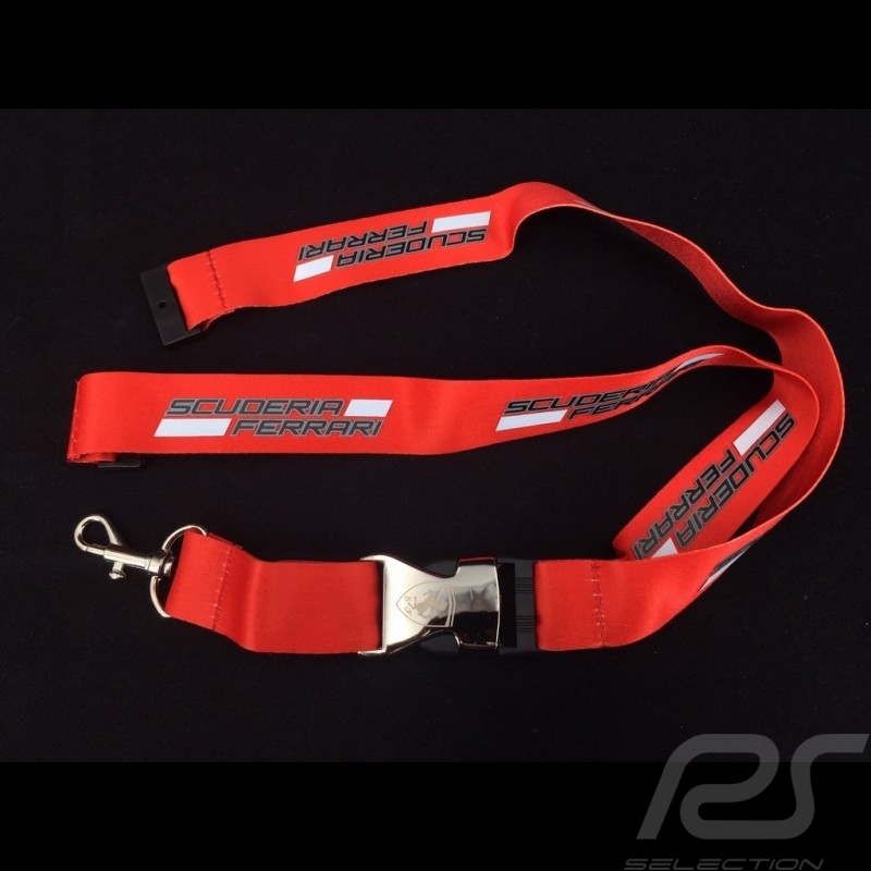 Porte-clés Ferrari lanière rouge