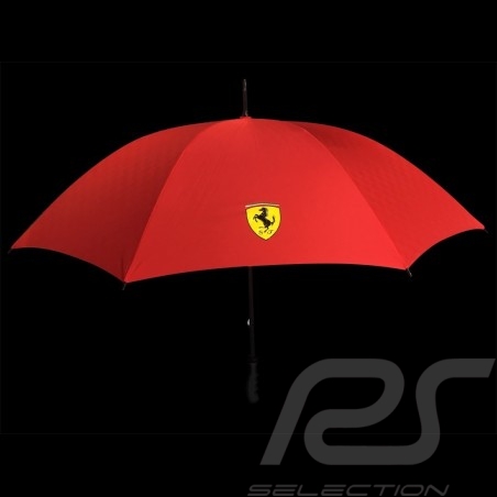 Ferrari Regenschirm XL Kohlefaser-Muster rot