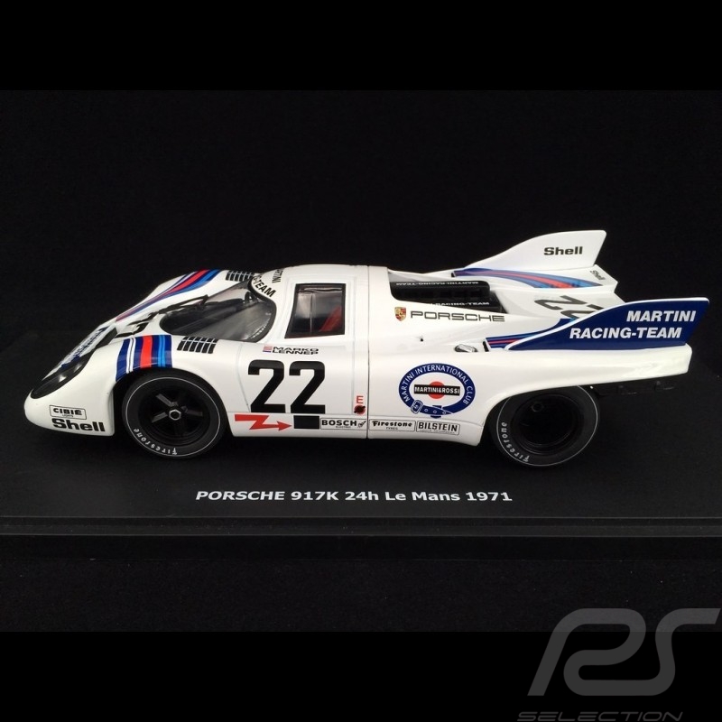 Porsche 917 K n° 22 Martini Racing Vainqueur Winner Sieger 24h du Mans 1971 1/43 Brumm R220