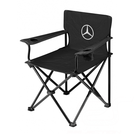 Chaise Mercedes pliante Noir Toile Mercedes-Benz B67871621 Collapsible chair Faltstuhl Black Schwarz