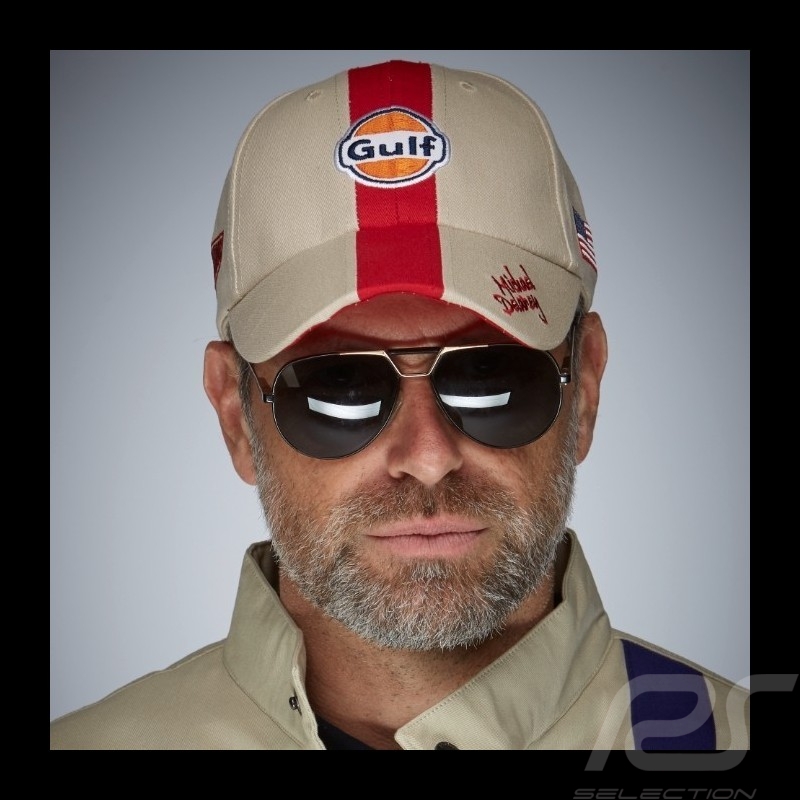Cap Gulf Steve McQueen Le Mans beige