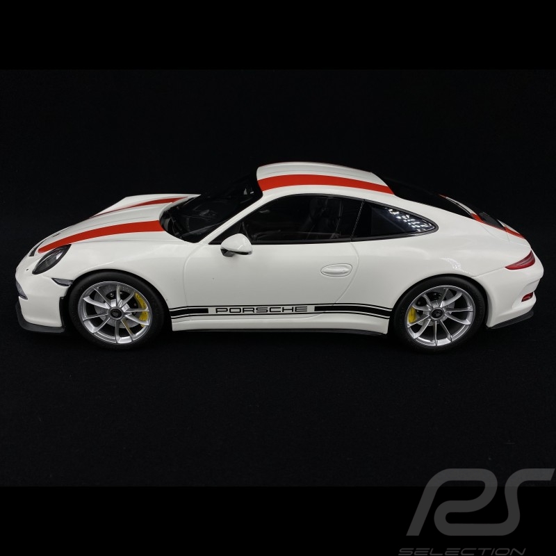 Porsche 911 R typ 991 weiß / rot 1/12 Minichamps 125066320
