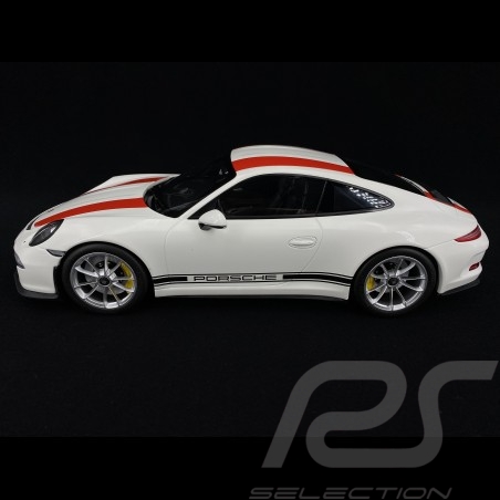 Porsche 911 R typ 991 weiß / rot 1/12 Minichamps 125066320