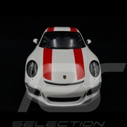 Porsche 911 R typ 991 weiß / rot 1/12 Minichamps 125066320