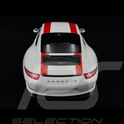 Porsche 911 R type 991 white / red 1/12 Minichamps 125066320