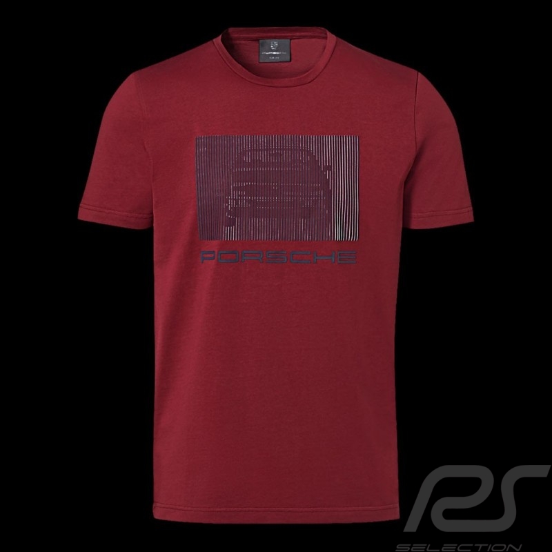 Porsche T-shirt 924 Collection Bordeaux rot Porsche Design WAP440L924 - Herren